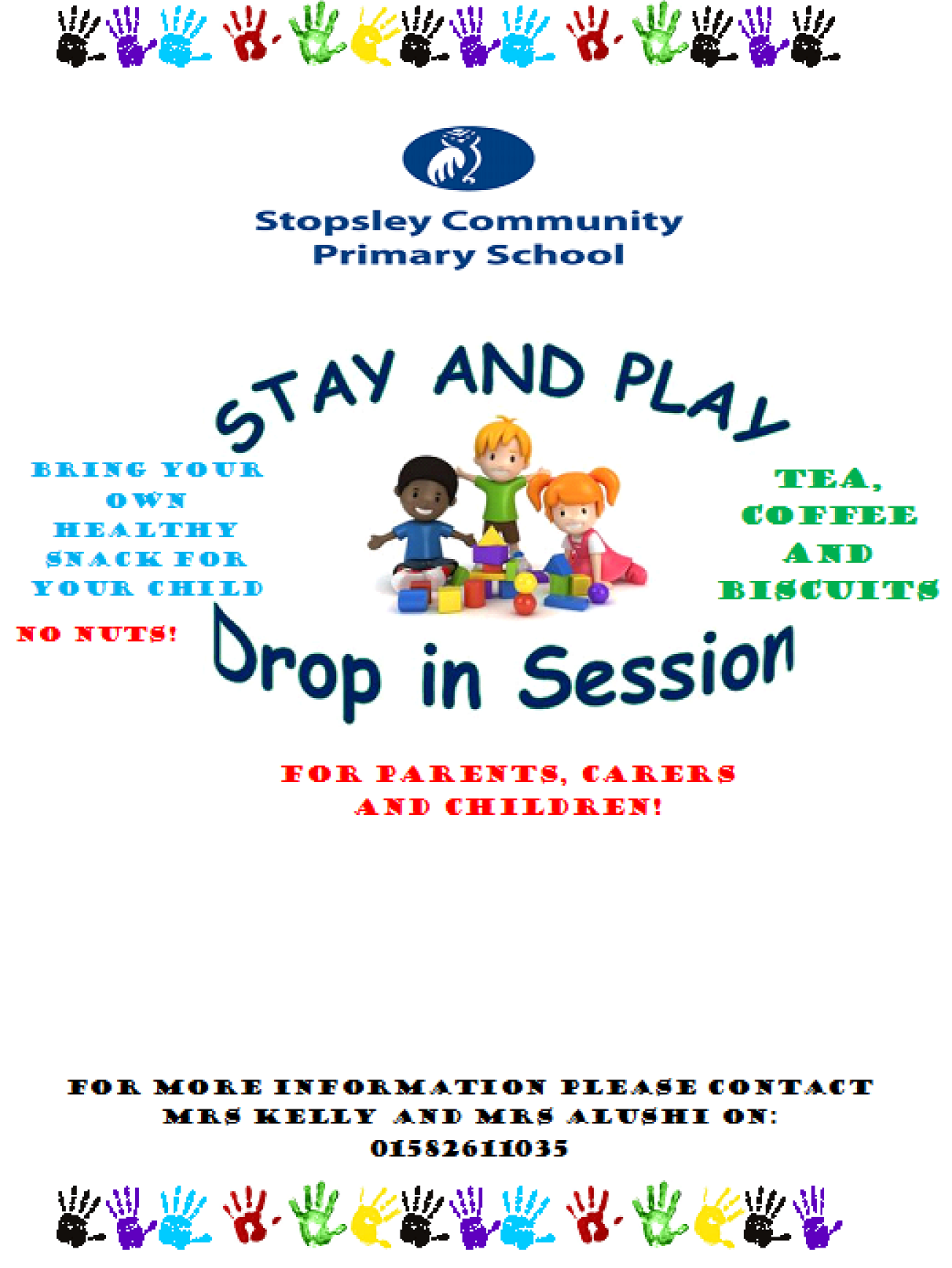 Stay and Play Flyer A5 version Single